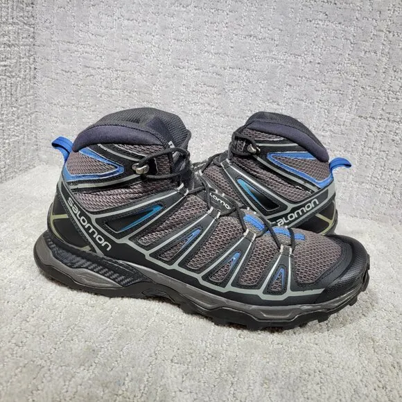 Salomon X Ultra Mid Ankle Aero Mens Size US 13 Black Waterproof Hiking Shoes