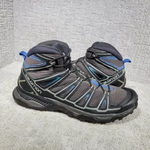 Salomon X Ultra Mid Ankle Aero Mens Size US 13 Black Waterproof Hiking Shoes