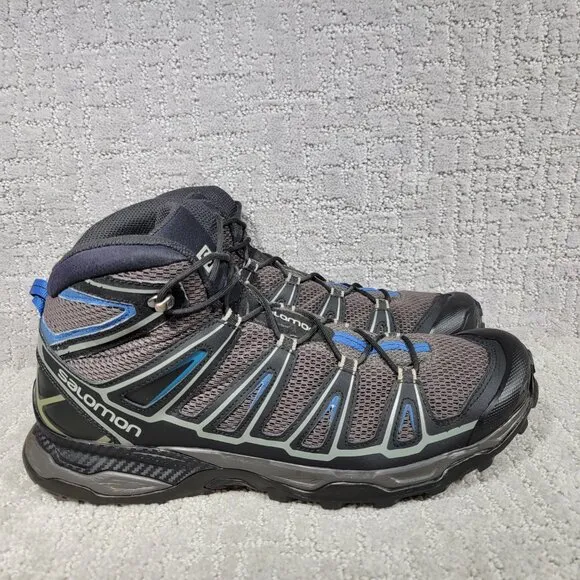 Salomon X Ultra Mid Ankle Aero Mens Size US 13 Black Waterproof Hiking Shoes