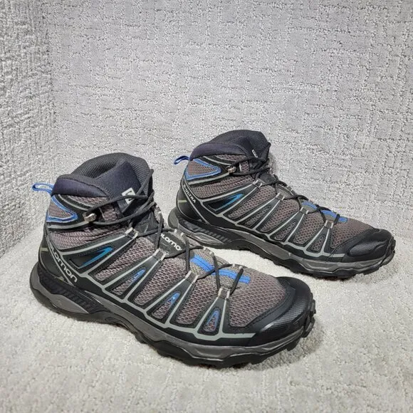 Salomon X Ultra Mid Ankle Aero Mens Size US 13 Black Waterproof Hiking Shoes