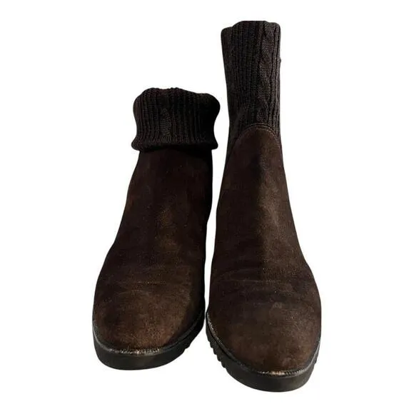 Salvatore Ferragamo‎ Brown Leather Chelsea Boots, Men's Size 5, Women's 7