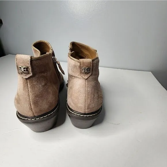 Sam Edelman New York Size 9 Pryce Cashmere Beige Ankle Booties B5068L