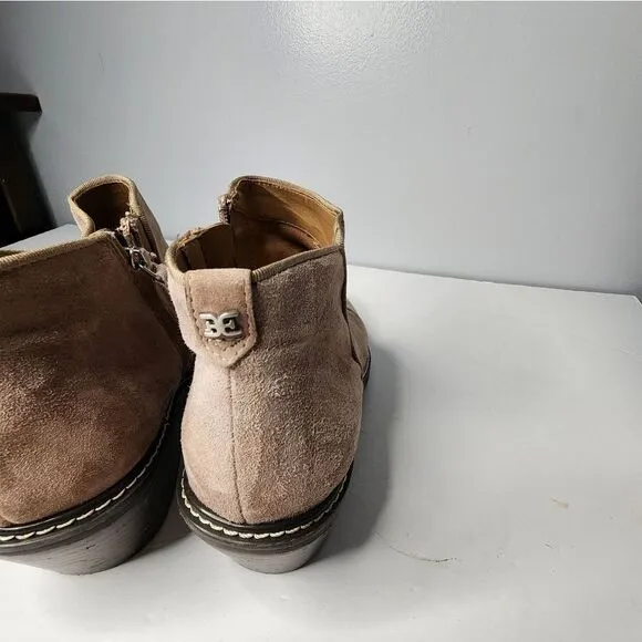Sam Edelman New York Size 9 Pryce Cashmere Beige Ankle Booties B5068L