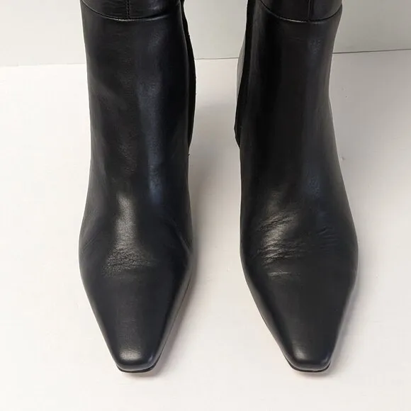 Sam Edelman Sylvia Knee High Boots, Black Leather, Women's 8