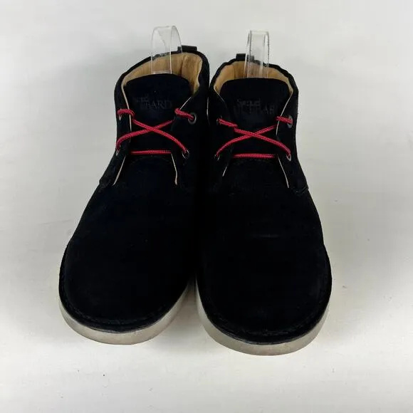 Samuel Hubbard Ankle Chukka Boots Men's 8.5 Black Suede Low Round Toe M1400-018
