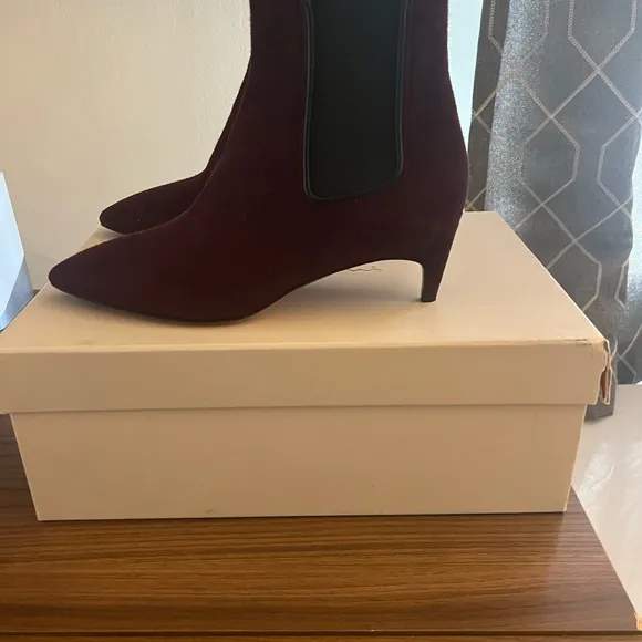 Santoni burgundy boots size 37.5 . Brand new in box