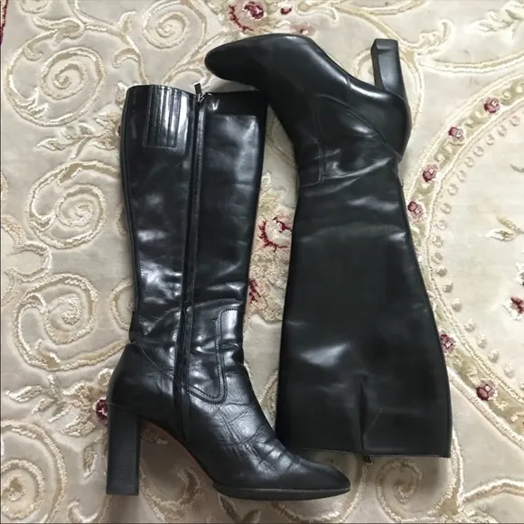 Santoni women fur boots
