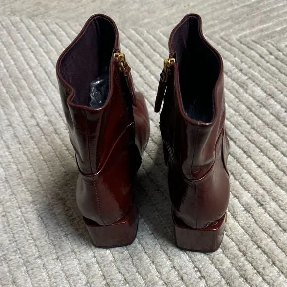 Sarto Flexa Fabiene Bootie Burgundy Size 9