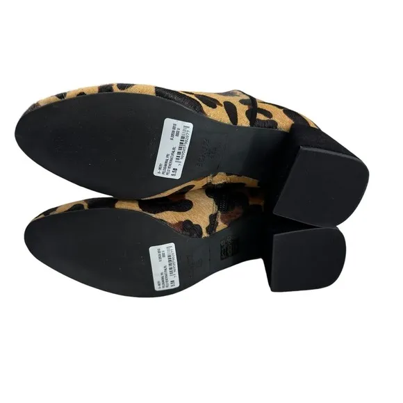 SCHUTZ Mery Leopard-Print Faux‎ Fur Boots NIB Size 5.5 B