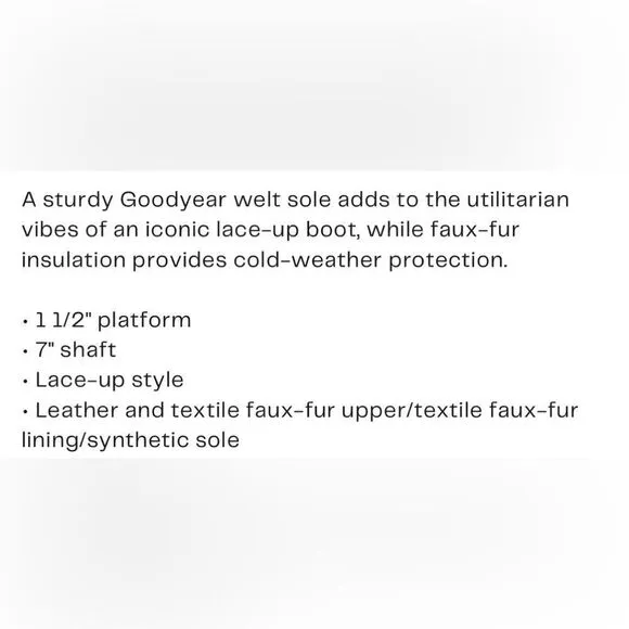Serena Faux Fur Lined Lug Sole Boots