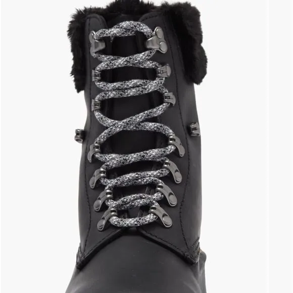 Serena Faux Fur Lined Lug Sole Boots