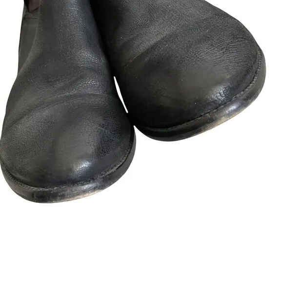 SEYCHELLES Snare Black Leather Ankle Cut-Out Boots Black 9.5