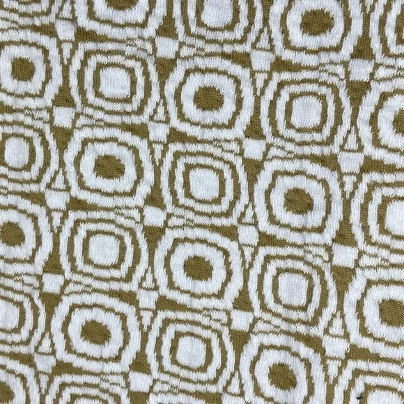 Sharagano Vintage Women's Dress Brown &amp; white​​​​​​​​​​​​​​​​​​​​​​