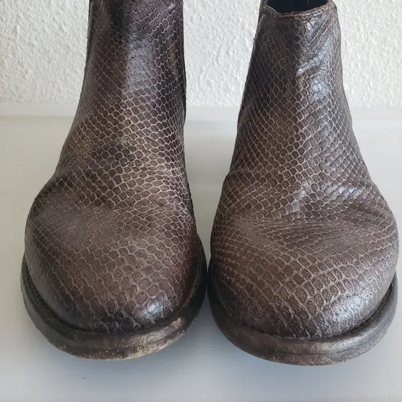 SHORO Handmade  Brown Leather Ankle Boots