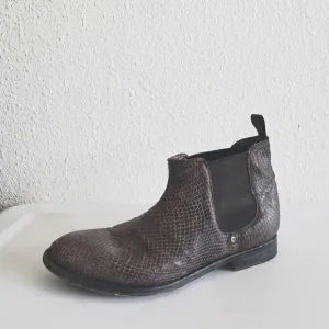 SHORO Handmade  Brown Leather Ankle Boots