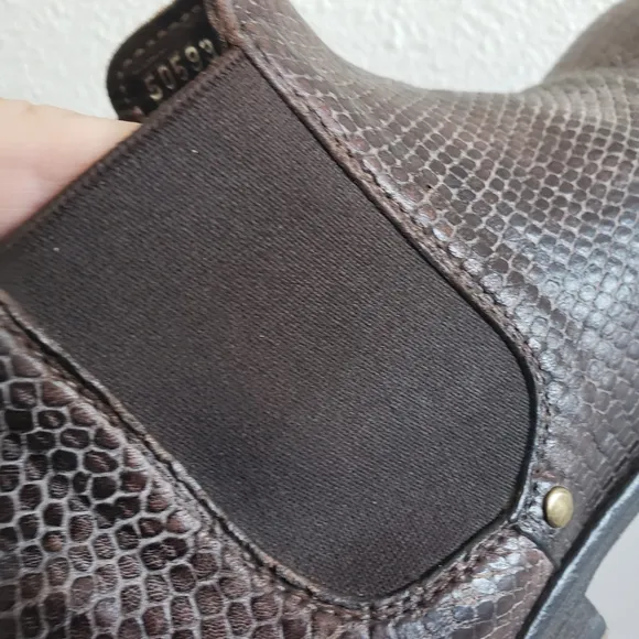SHORO Handmade  Brown Leather Ankle Boots