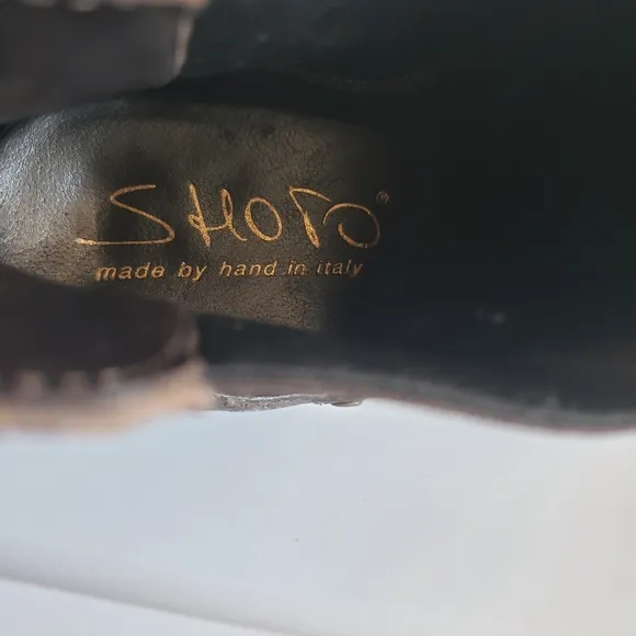 SHORO Handmade  Brown Leather Ankle Boots
