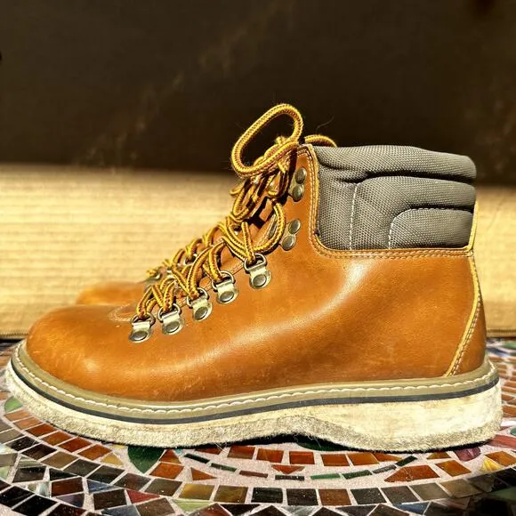 Simms Wading Shoe Fishing Boots Lace Up Leather Comfort Outdoor Brown US 7