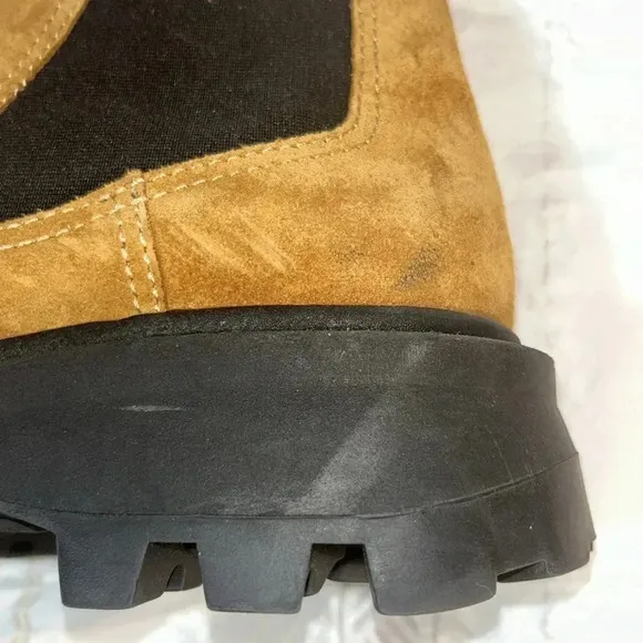 SIMON MILLER Women Scrambler Pull On Combat Boots NWT EU 35 brown suede leather