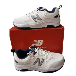 Size 10 6E - New Balance 857 White/Blue New In Box Mens Shoes Sneakers #847