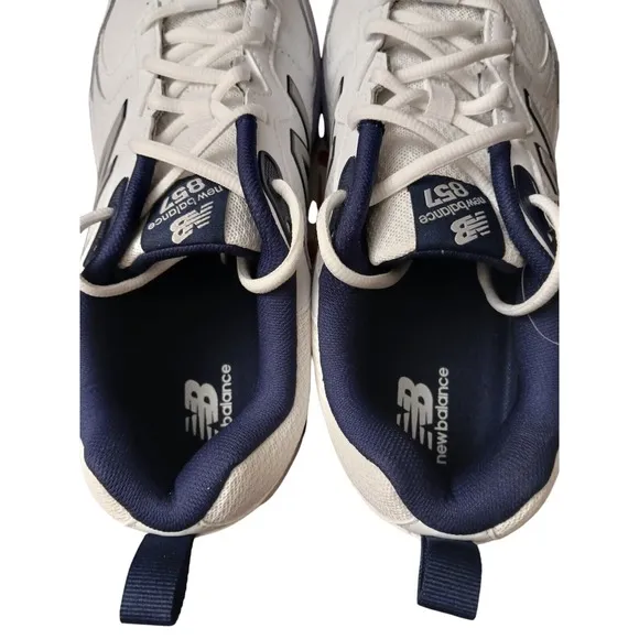 Size 10 6E - New Balance 857 White/Blue New In Box Mens Shoes Sneakers #847