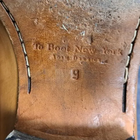 Size 9 To Boot New York Men Leather Brown Chukka Boots Leather