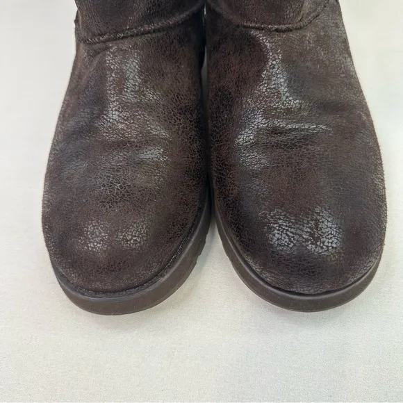 Skechers Australia Keepsakes Faux Leather Brown Boots 10
