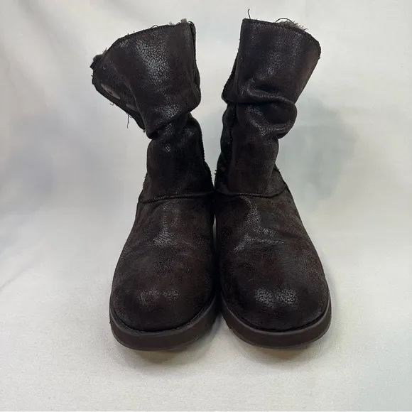Skechers Australia Keepsakes Faux Leather Brown Boots 10