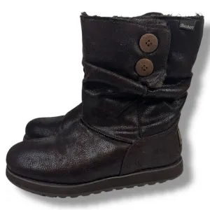 Skechers Australia Keepsakes Faux Leather Brown Boots 10
