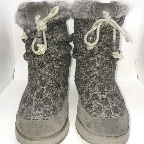 Skechers Australia Keepsakes Meadow Winter Boots Women's Size 6.5 Grey‎