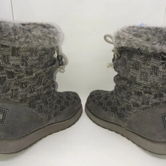 Skechers Australia Keepsakes Meadow Winter Boots Women's Size 6.5 Grey‎