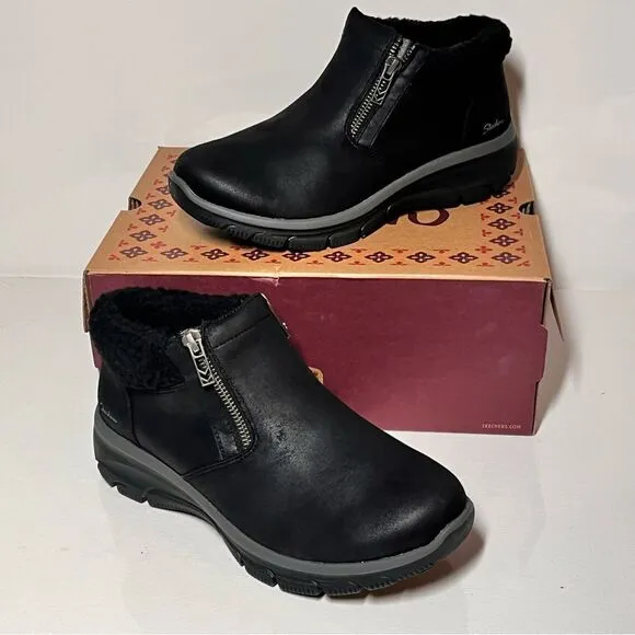 Skechers Easy Going Social Mode Water Repellent Vegan Ankle Boots