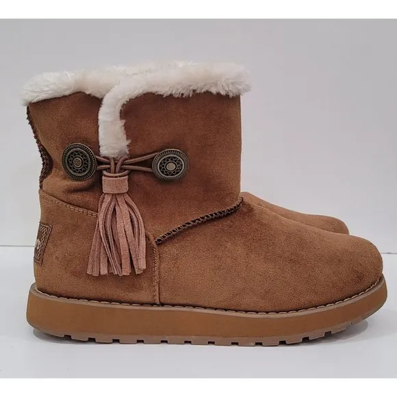 Skechers Keepsakes Tribute Fur Fringe Comfort Women's Boots Sz.6,5