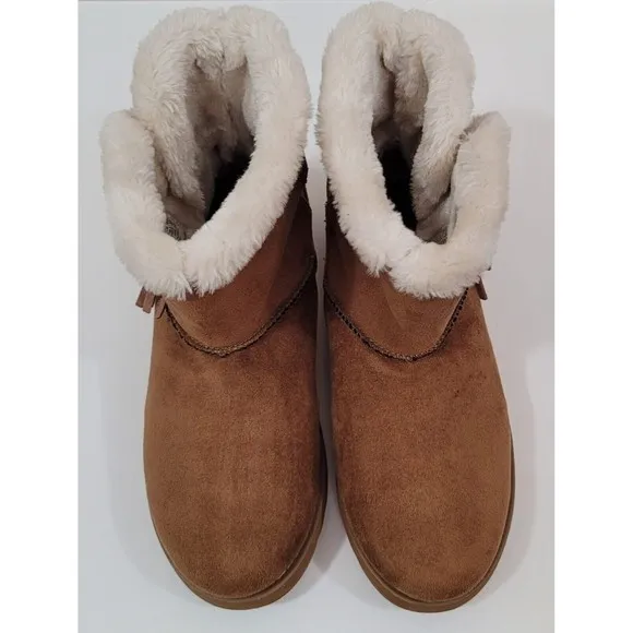 Skechers Keepsakes Tribute Fur Fringe Comfort Women's Boots Sz.6,5