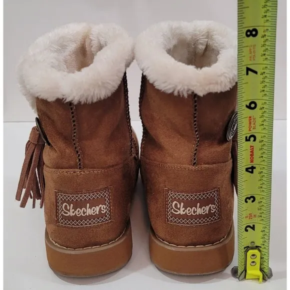 Skechers Keepsakes Tribute Fur Fringe Comfort Women's Boots Sz.6,5