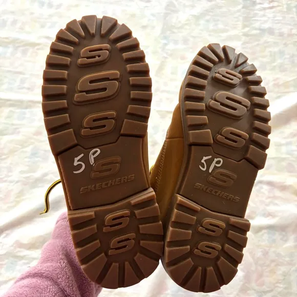 Skechers Kids Tan Adventure Mecca Lumberjack Boots SZ 4 Y NWOT