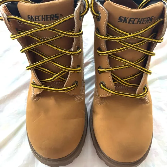 Skechers Kids Tan Adventure Mecca Lumberjack Boots SZ 4 Y NWOT