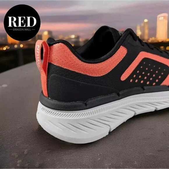 Skechers Max Cushioning Premier 2.0  Residence Black Orange Shoes - Men's Size 8