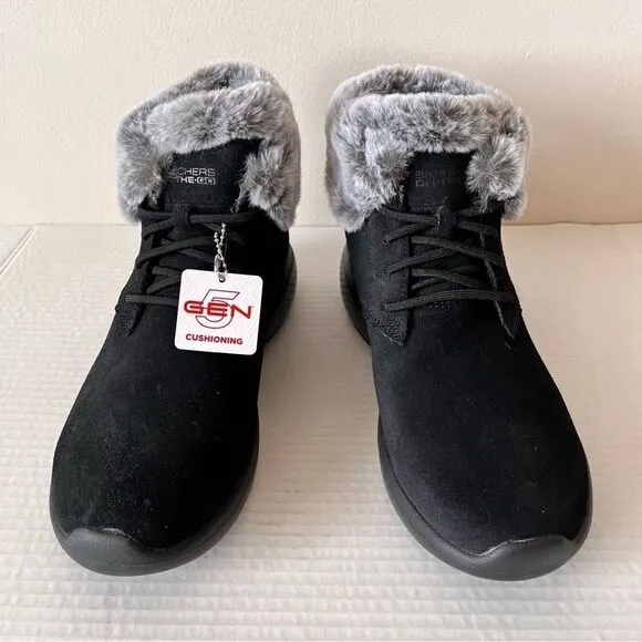 Skechers On-the-GO City 2 Winter Wishes Suede Ankle Boots