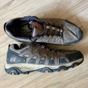 Skechers Terrabite Dellga Memory Foam Outdoor Hiking Boots Shoe 51847 Men's 14