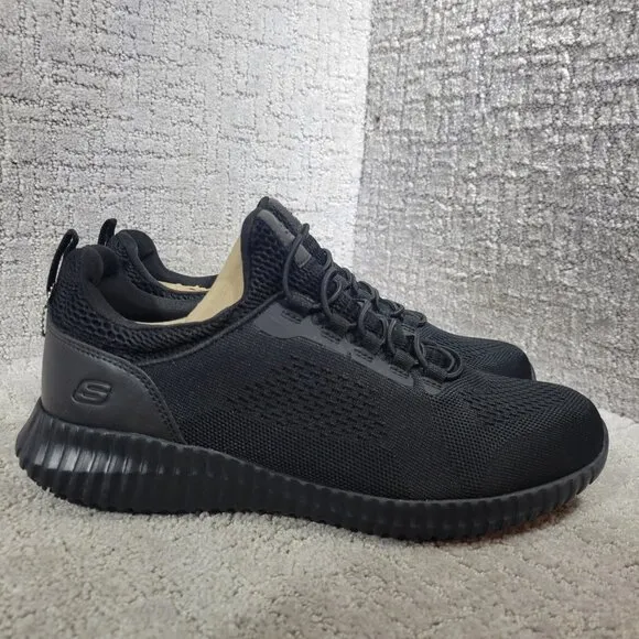 Skechers Work RF Cessnock SR Men's Size 9 US Black Slip Resistant Shoes 77188