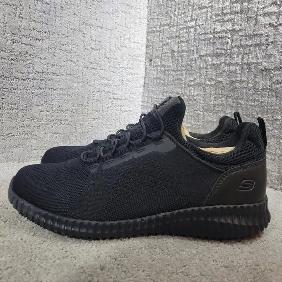 Skechers Work RF Cessnock SR Men's Size 9 US Black Slip Resistant Shoes 77188