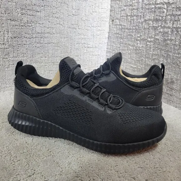 Skechers Work RF Cessnock SR Men's Size 9 US Black Slip Resistant Shoes 77188