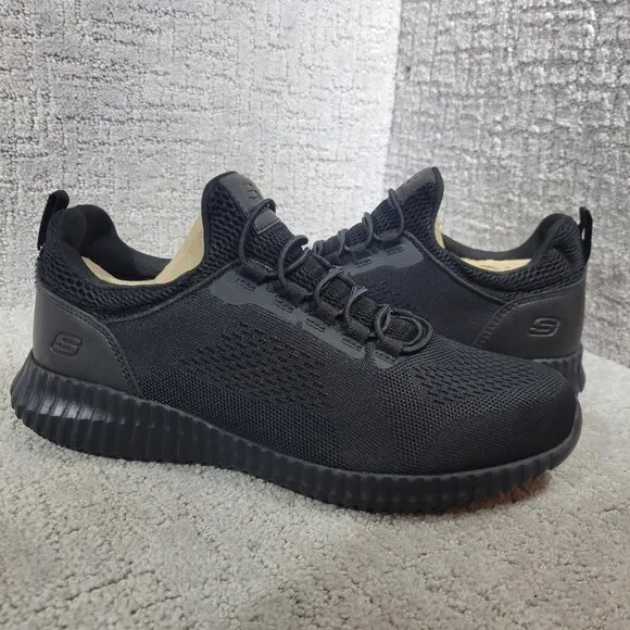 Skechers Work RF Cessnock SR Men's Size 9 US Black Slip Resistant Shoes 77188