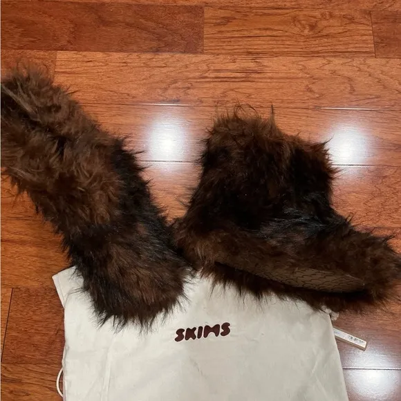 SKIMS Brown Ankle Boots