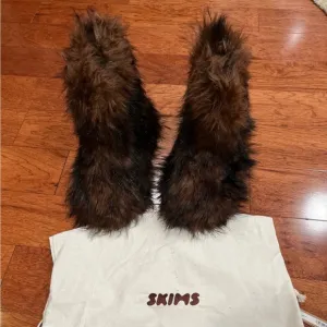 SKIMS Brown Ankle Boots