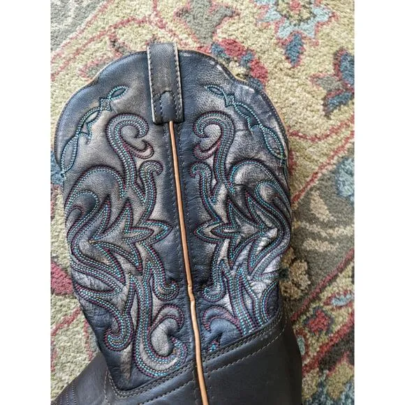Smokey Mountain Embroidered Cowboy Boots Men's Size 8.5. Women Size 10.
