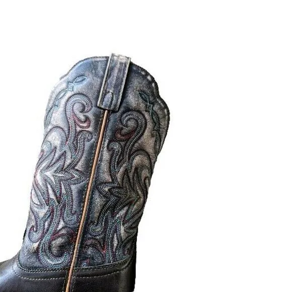Smokey Mountain Embroidered Cowboy Boots Men's Size 8.5. Women Size 10.