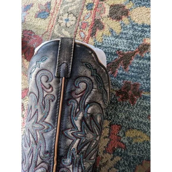 Smokey Mountain Embroidered Cowboy Boots Men's Size 8.5. Women Size 10.