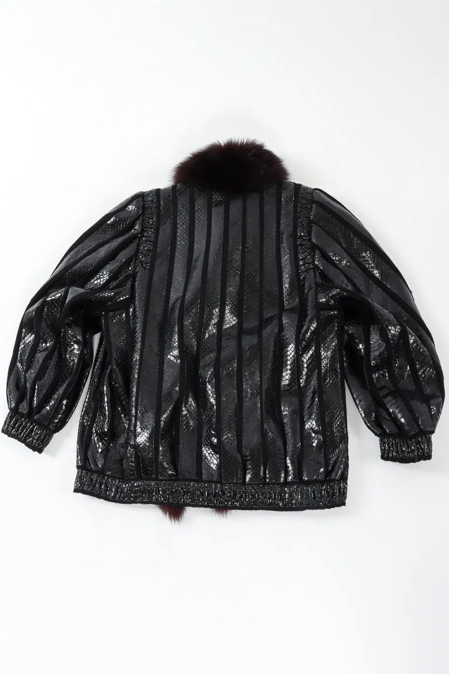 Snake Leather Fur Jacket